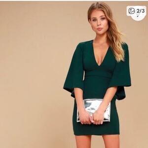 Lulu's Deep Green Maxi Dress